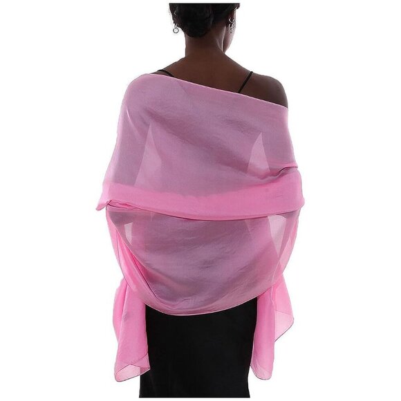 Womens Scarf Pashmina Shawls and Wraps for Evening Pink - Picture 1 of 6